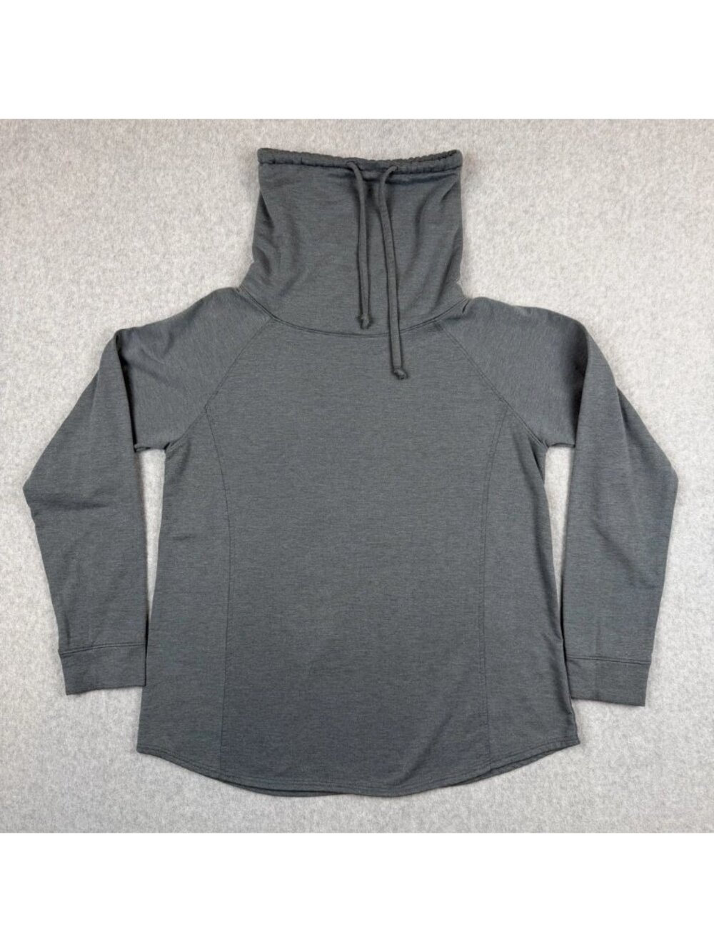 32 Degrees Sweater Women's Large Gray stretch knit Heat Funnel Neck Pullover
